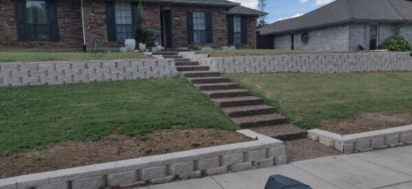 Cross Tie Retaining Wall In Carrollton Texas JCL Landscape Service