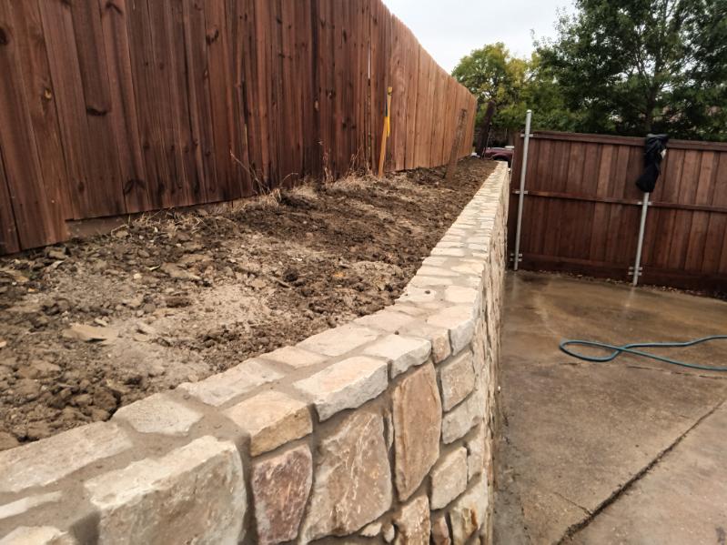 Replacing A Cross Tie Wall With A Milsap Stone Wall In Carrollton Tx