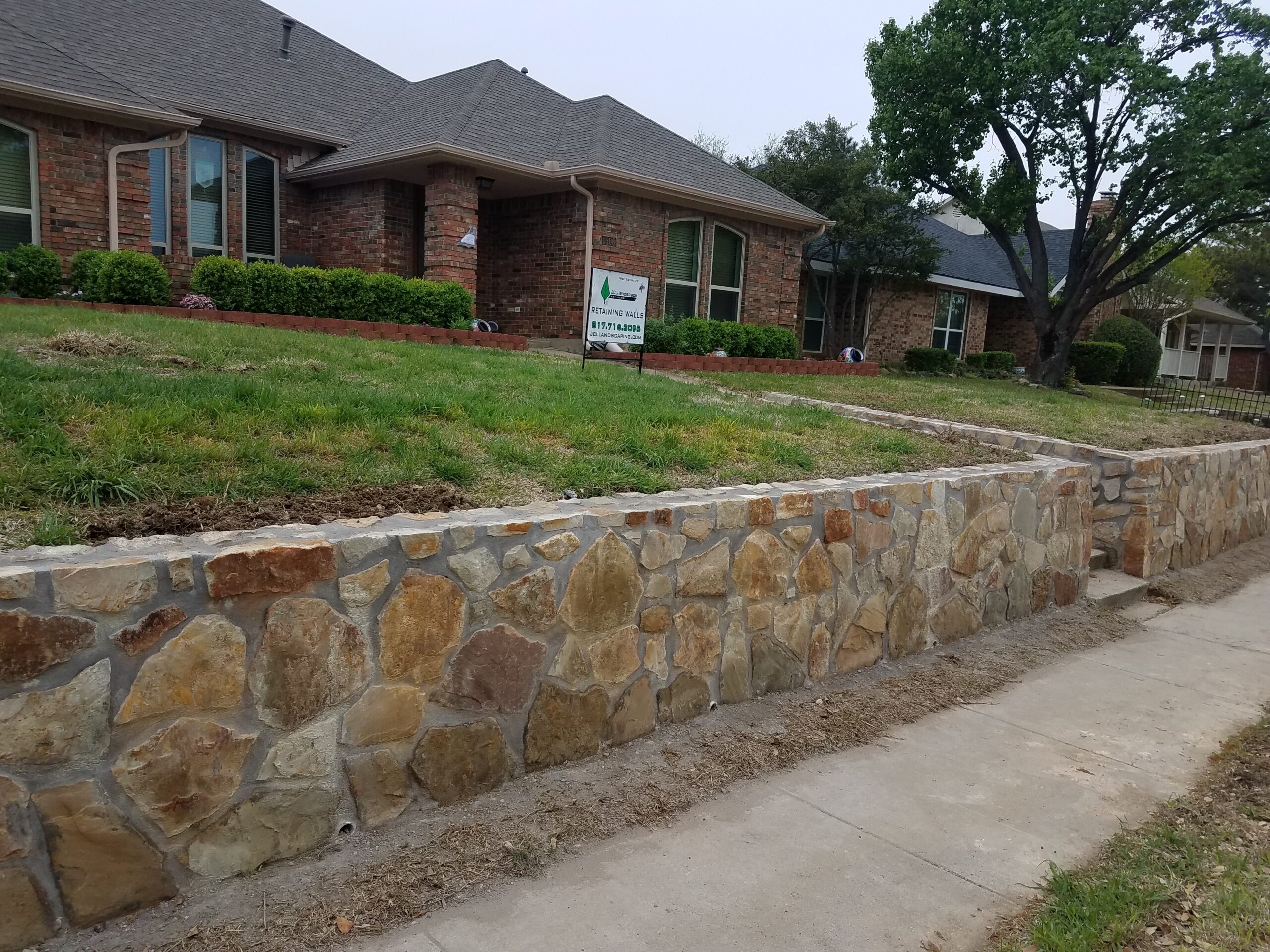 Retaining wall repair 1