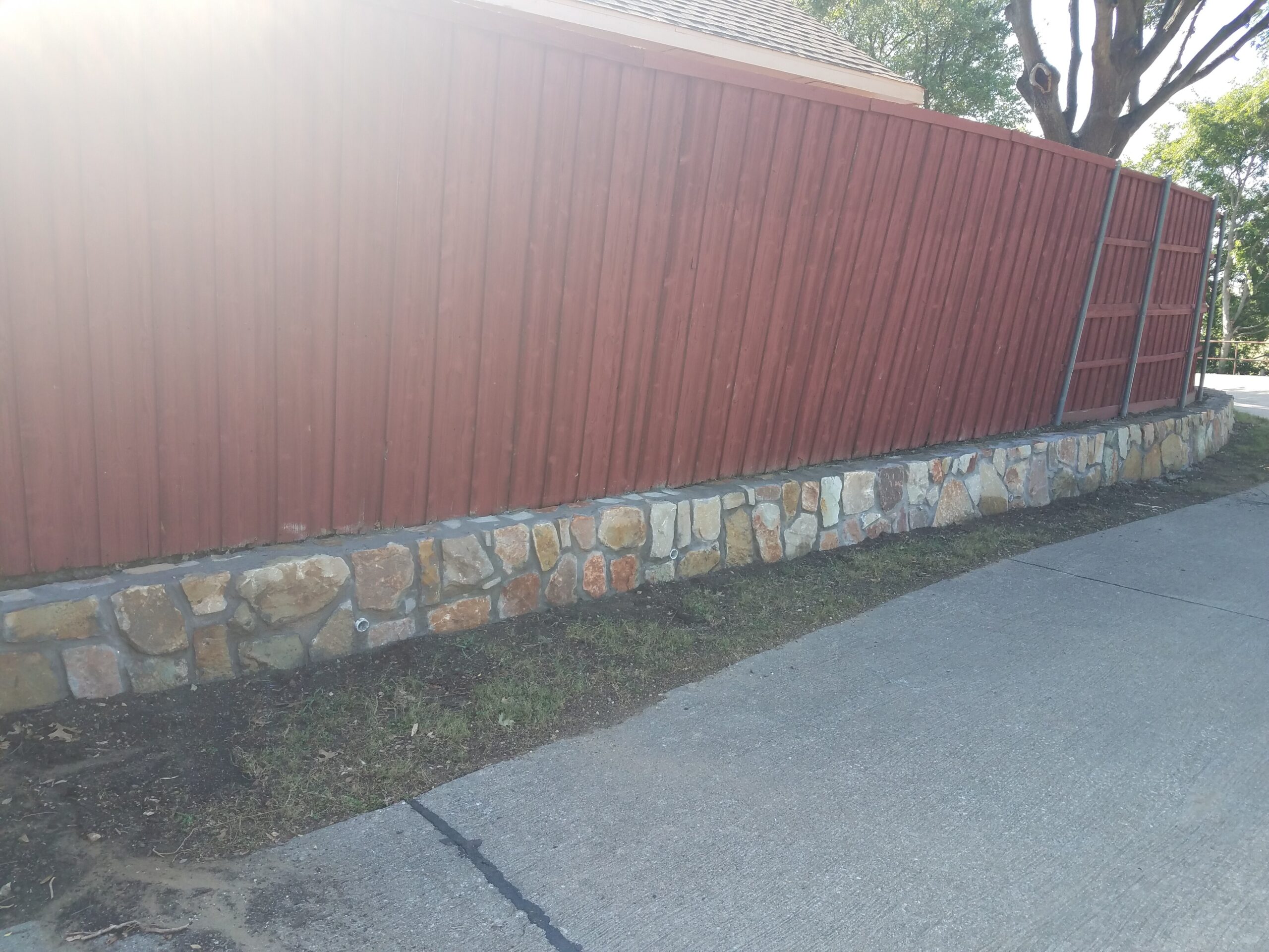 Retaining Wall and Fence 1