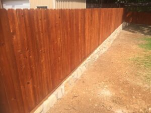 Retaining wall fence 2