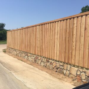 Retaining Wall Fence in Carrollton