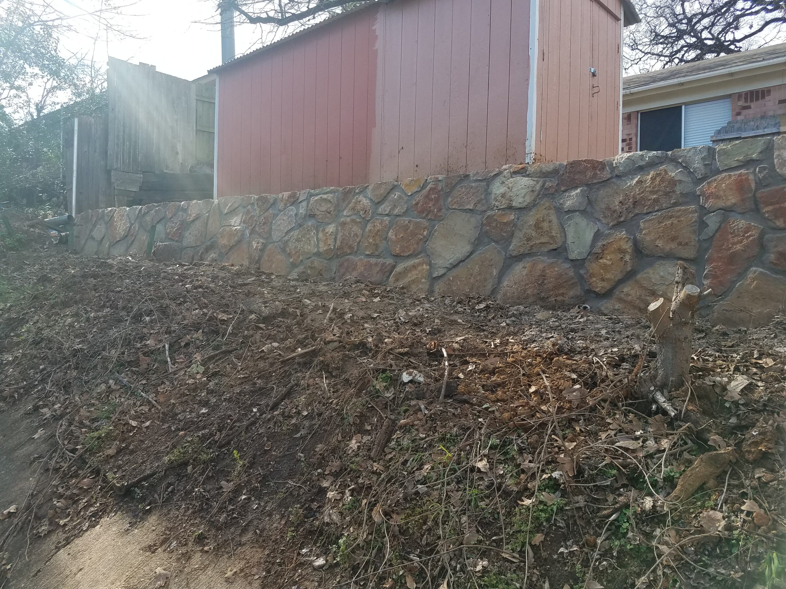 Drainage Retaining Wall 1