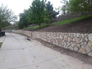 Carrollton Retaining Wall project