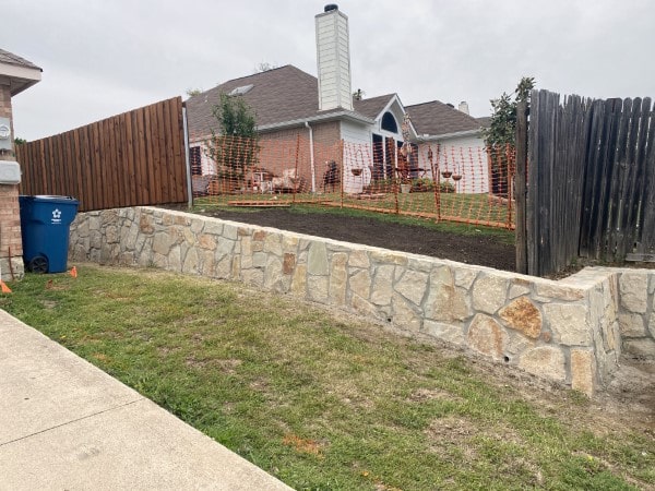 Replace Retaining Wall in Lewisville Texas